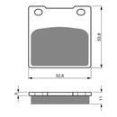 Goldfren Brake Pads Sintered Sports GF068 - S3 ( PH07 )