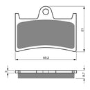 Goldfren Brake Pads Sintered Sports GF070 - S3 ( PH239 )