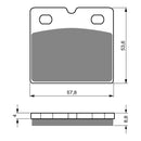 Goldfren Brake Pads Sintered Sports GF072 - S3 ( PH57 )