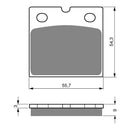 Goldfren Brake Pads Sintered Sports GF081 - S3 ( PH01 ) Br