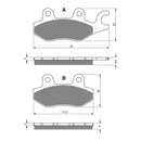 Goldfren Brake Pads Sintered Sports GF088 - S3 ( PH203 )