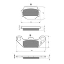 Goldfren Brake Pads Offroad Racing GF091 - K5 ( PR102 )