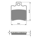 Goldfren Brake Pads Sintered Sports GF098 - S3 ( PH172 )
