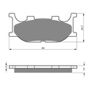 Goldfren Brake Pads Sintered Sports GF099 - S3 ( PH155 )
