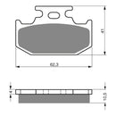 Goldfren Brake Pads Offroad Racing GF100 - K5 ( PR77 )