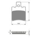Goldfren Brake Pads Sintered Sports GF107 - S3 ( PH172 )