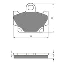 Goldfren Brake Pads Sintered Sports GF113 - S3 ( PH21 )