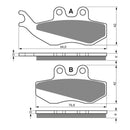 Goldfren Brake Pads Sintered Sports GF122 - S3 ( PH173 )