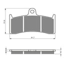 Goldfren Brake Pads Sintered Sports GF126 - S3 ( PH230 )