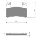 Goldfren Brake Pads Sintered Sports GF134 - S3 ( PH273 )
