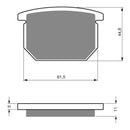 Goldfren Brake Pads Sintered Sports GF138 - S3 ( PH13 )