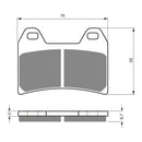 Goldfren Brake Pads Sintered Sports GF141 - S3 ( PH223 )