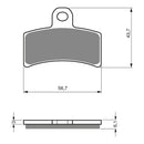 Goldfren Brake Pads Sintered Sports GF143 - S3 ( PH274 )