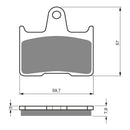Goldfren Brake Pads Sintered Sports GF148 - S3 ( PH231 )