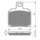 Goldfren Brake Pads Sintered Sports GF152 - S3 ( PH253 )