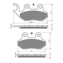 Goldfren Brake Pads Sintered Sports GF174 - S3 ( PH250 )