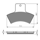 Goldfren Brake Pads Offroad Racing GF179 - K5 ( PR257 )