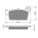 Goldfren Brake Pads Offroad Racing GF187 - K5 ( PR326 )