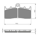 Goldfren Brake Pads Sintered Sports GF194 - S3 ( PH271 )