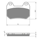 Goldfren Brake Pads Sintered Sports GF195 - S3 ( PH281 )
