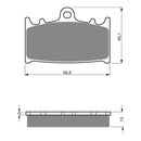 Goldfren Brake Pads Sintered Sports GF206 - S3 ( PH325 )