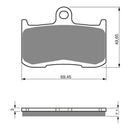 Goldfren Brake Pads Sintered Sports GF207 - S3 ( PH307 )
