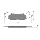 Goldfren Brake Pads Sintered Sports GF210 - S3 ( PH332 )