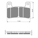 Goldfren Brake Pads Sintered Sports GF213 - S3 ( PH334 )