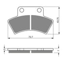 Goldfren Brake Pads Offroad Racing GF216 - K5 ( PR201 )