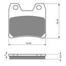 Goldfren Brake Pads Sintered Sports GF222 - S3 ( PH308 )