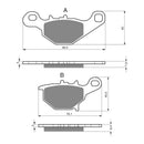Goldfren Brake Pads Offroad Racing GF226 - K5 ( PR348 )