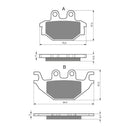 Goldfren Brake Pads Sintered Sports GF230 - S3 ( P333 )