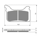 Goldfren Brake Pads Sintered Sports GF231 - S3 ( PH350 )