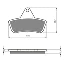 Goldfren Brake Pads Offroad Racing GF232 - K5 ( PR258 )