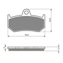 Goldfren Brake Pads Sintered Sports GF235 - S3 ( PH298 )