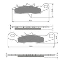 Goldfren Brake Pads Offroad Racing GF245 - K5 ( PR302 )