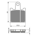 Goldfren Brake Pads Sintered Sports GF249 - S3 ( PH362 )