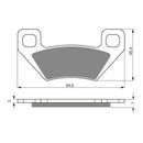 Goldfren Brake Pads Offroad Racing GF254 - K5 ( PR344 )