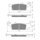 Goldfren Brake Pads Offroad Racing GF255 - K5 ( PR387 )