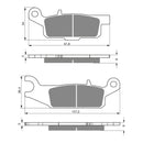 Goldfren Brake Pads Offroad Racing GF256 - K5 ( PR388 )