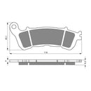 Goldfren Brake Pads Sintered Sports GF257 - S3 ( PH340 )