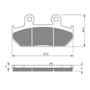 Goldfren Brake Pads Sintered Sports GF265 - S3 ( PH356 )