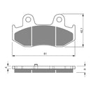 Goldfren Brake Pads Sintered Sports GF267 - S3 ( PH355 )