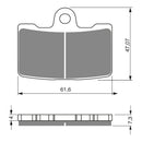 Goldfren Brake Pads Sintered Sports GF269 - S3 ( PH395 )