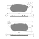 Goldfren Brake Pads Sintered Sports GF273 - S3 ( PH399 )