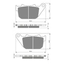 Goldfren Brake Pads Sintered Sports GF274 - S3 ( PH339 )