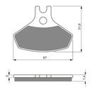 Goldfren Brake Pads Offroad Racing GF291 - K5 ( PR406 )