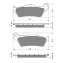 Goldfren Brake Pads Sintered Sports GF292 - S3 ( PH323 )