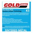 GOLDfren Brake Pads GF294 - K5