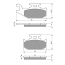 Goldfren Brake Pads Offroad Racing GF295 - K5 ( PR372 )